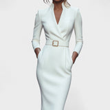 Inês - Vestido Elegante com Cinto