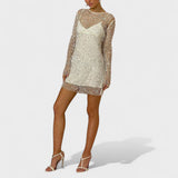 Milena - Vestido com brilhantes