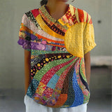 Mel - Sunburst Patchwork Shirt