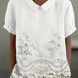 Liliana - Floral Embroidered Shirt