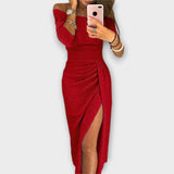 Lena - Vestido elegante sem ombros