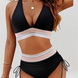 Vitória – Conjunto de biquíni de cintura alta com controlo da barriga