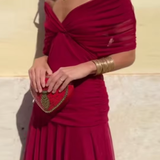 Vestido Elegante com Decote em V