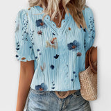 Bruna - Blusa elegante com um decote pontiagudo
