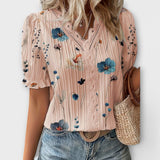 Bruna - Blusa elegante com um decote pontiagudo