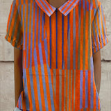 Nina - Camisa Geométrica Listrada
