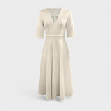 Helena - Vestido elegante com decote em V