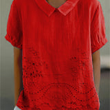 Liliana - Floral Embroidered Shirt