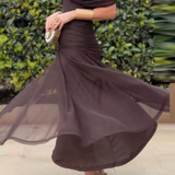 Vestido Elegante com Decote em V