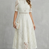 Carla | Vestido Elegante Midi de Renda