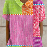 Zara - Camisa Estampada em Patchwork Colorido