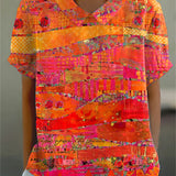 Isa - Camisa de Estampa Abstrata