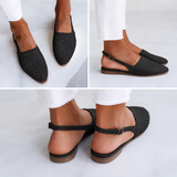 Simone | Mocassins Trançados com Fivela Traseira