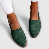 Simone | Mocassins Trançados com Fivela Traseira