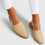 Simone | Mocassins Trançados com Fivela Traseira