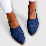 Simone | Mocassins Trançados com Fivela Traseira