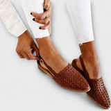 Simone | Mocassins Trançados com Fivela Traseira