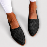 Simone | Mocassins Trançados com Fivela Traseira