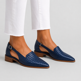Simone | Mocassins Trançados com Fivela Traseira