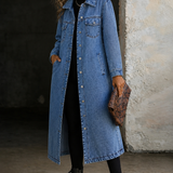 Maya | Casaco de Denim Longo e Estiloso