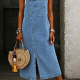 Susan | Vestido de Alças em Denim Casual