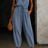 Rosalia | Macacões de Denim Sem Mangas