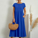 Gabriela - Vestido Elegante Midi Fluído Intemporal
