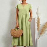Gabriela - Vestido Elegante Midi Fluído Intemporal