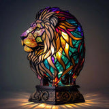 Leão - Lampâda em Vitrais