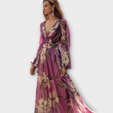 Cláudia - Vestido maxi elegante de alta qualidade