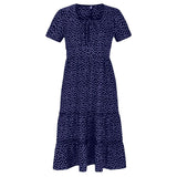 Alda | Vestido midi com padrão floral