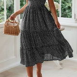 Alda | Vestido midi com padrão floral