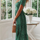 Alda | Vestido midi com padrão floral