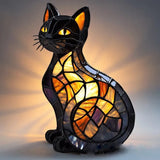 GatoBrilhante - Lâmpada em Vitrais