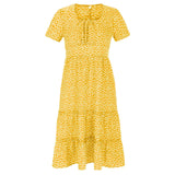 Alda | Vestido midi com padrão floral