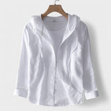Clara - Blusa de Algodão com Capuz