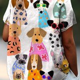 Tina - Camisa Estampada com Motivo de Cães