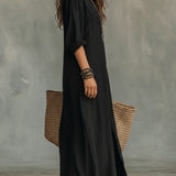 Agnes | Vestido longo com botões