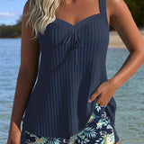 Paula - Conjunto de praia às riscas