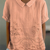 Liliana - Floral Embroidered Shirt