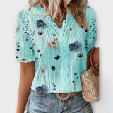 Bruna - Blusa elegante com um decote pontiagudo