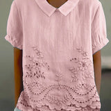 Liliana - Floral Embroidered Shirt