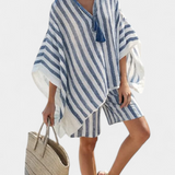 Salomé - Conjunto Listrado Blusa e Calções