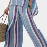Laura - Conjunto Listras Malva