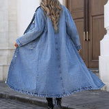 Maya | Casaco de Denim Longo e Estiloso